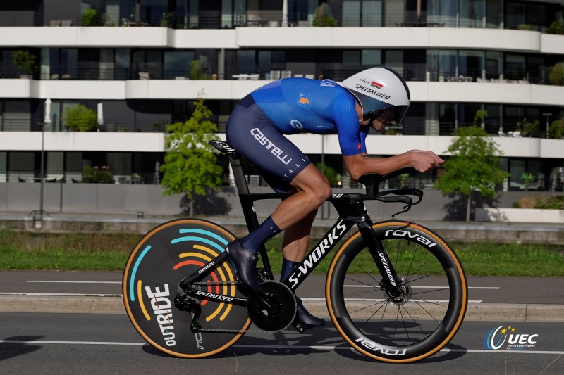 2024 UEC Road European Championships - Limburg - Flanders - Men Elite Individual Time Trial 31,2 km - 11/09/2024 - Mattia Cattaneo (ITA - Soudal - Quick Step) - photo Luca Bettini/SprintCyclingAgency?2024